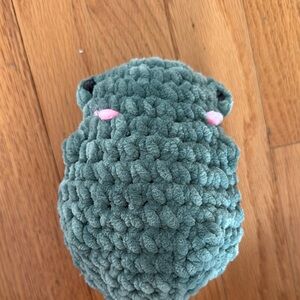 Green Crocheted Frog Plush